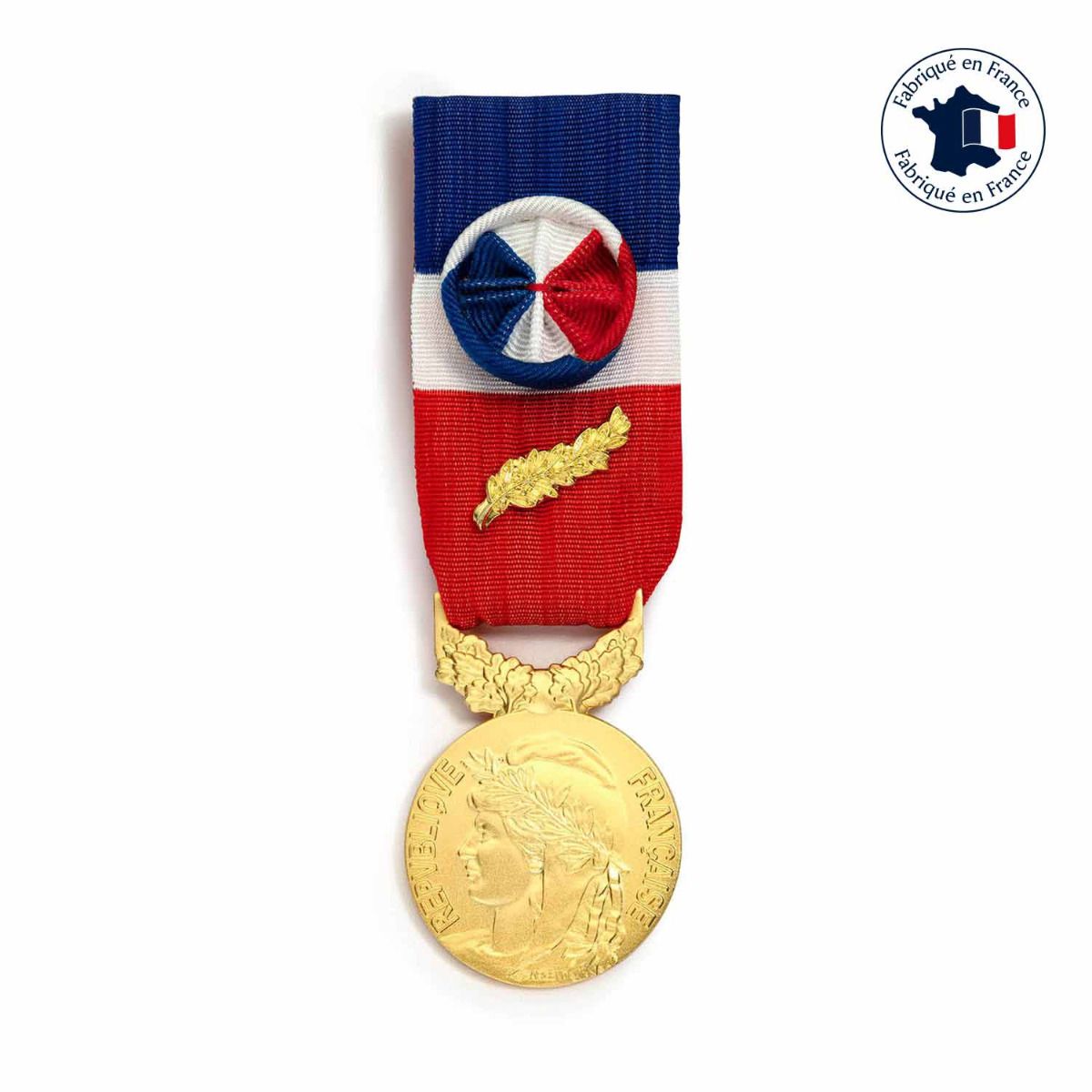 médaille du travail 35 ans en bronze fabriquée en France