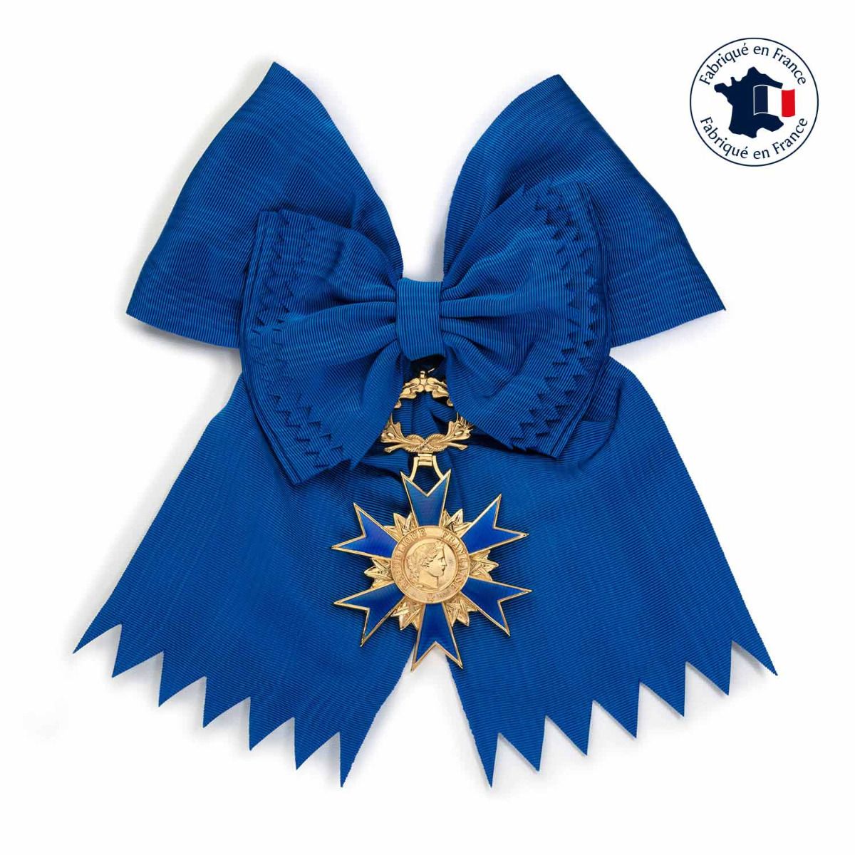 médaille croix avec cordon ordre national du mérite grand croix fabriquée en France