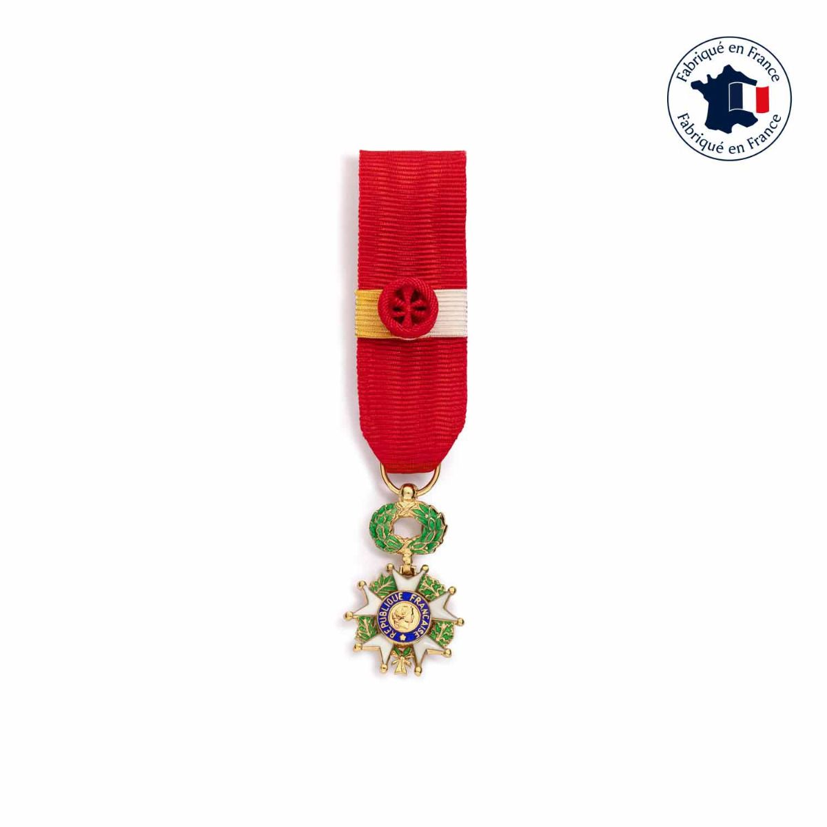 médaille miniature grand officier de la Légion d'honneur fabriquée en France
