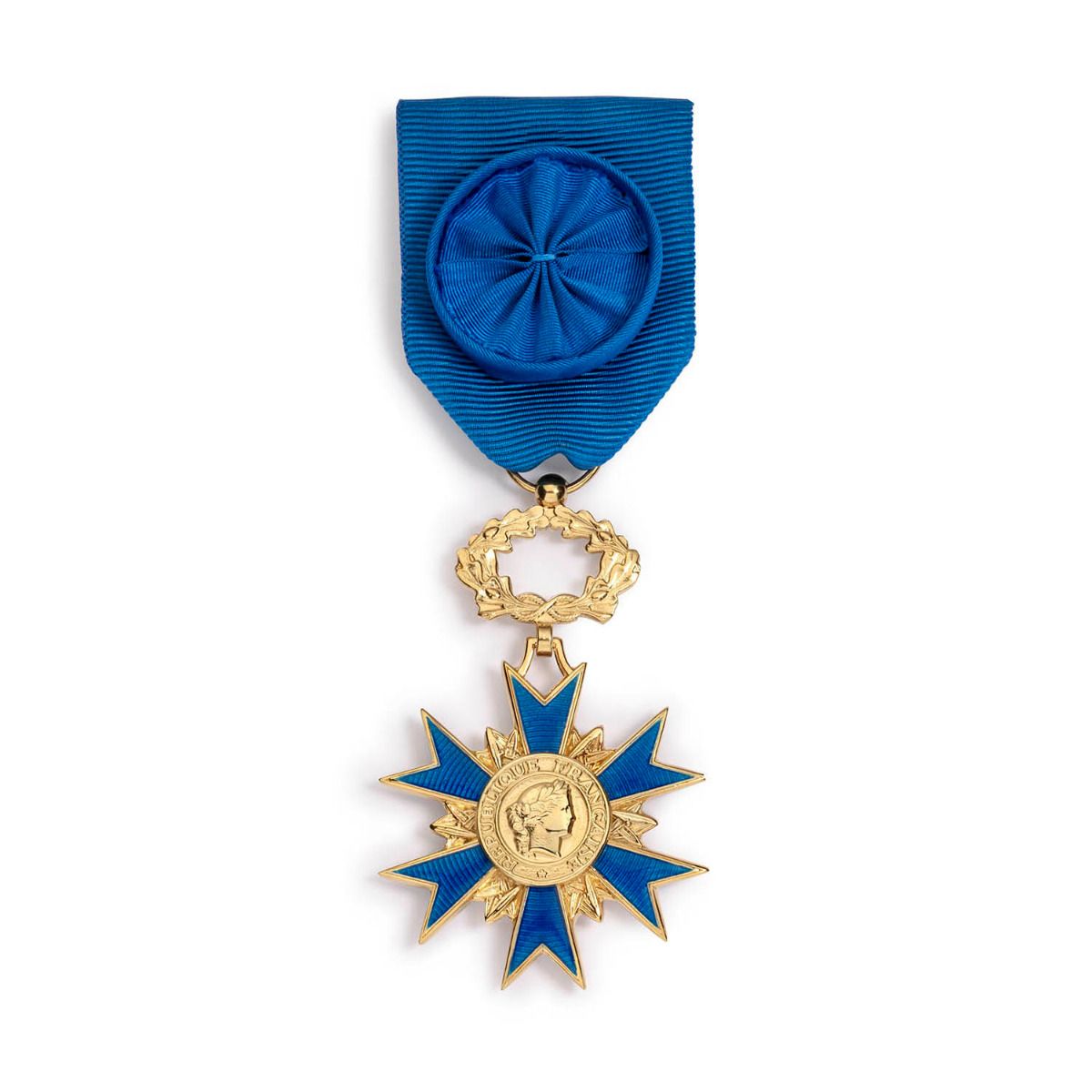 Médaille de l'Ordre National du Mérite pour Officier en Argent doré face