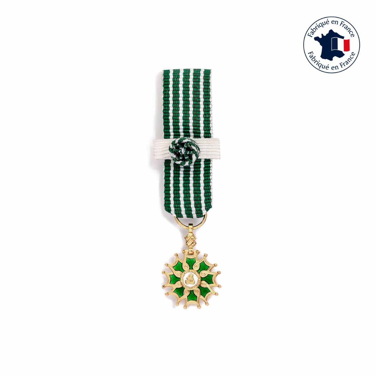 médaille miniature arts et lettres commandeur fabriquée en France