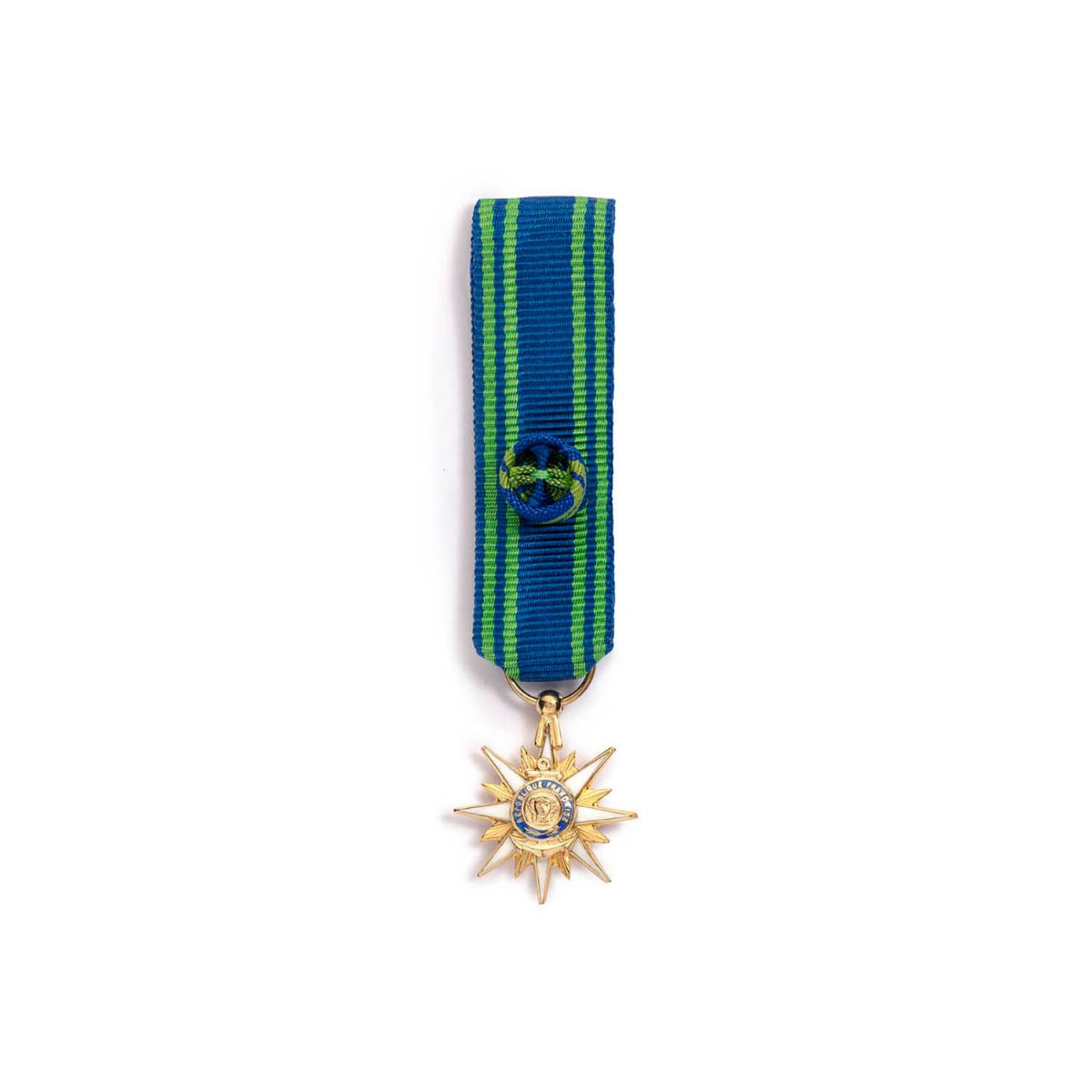 Miniature du Mérite Maritime pour Officier en Argent doré face