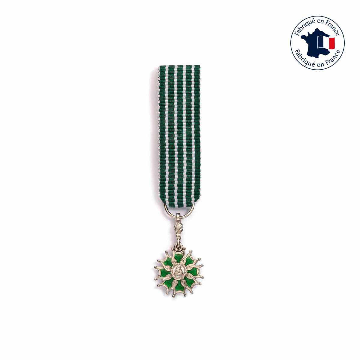 médaille miniature arts et lettres chevalier fabriquée en France