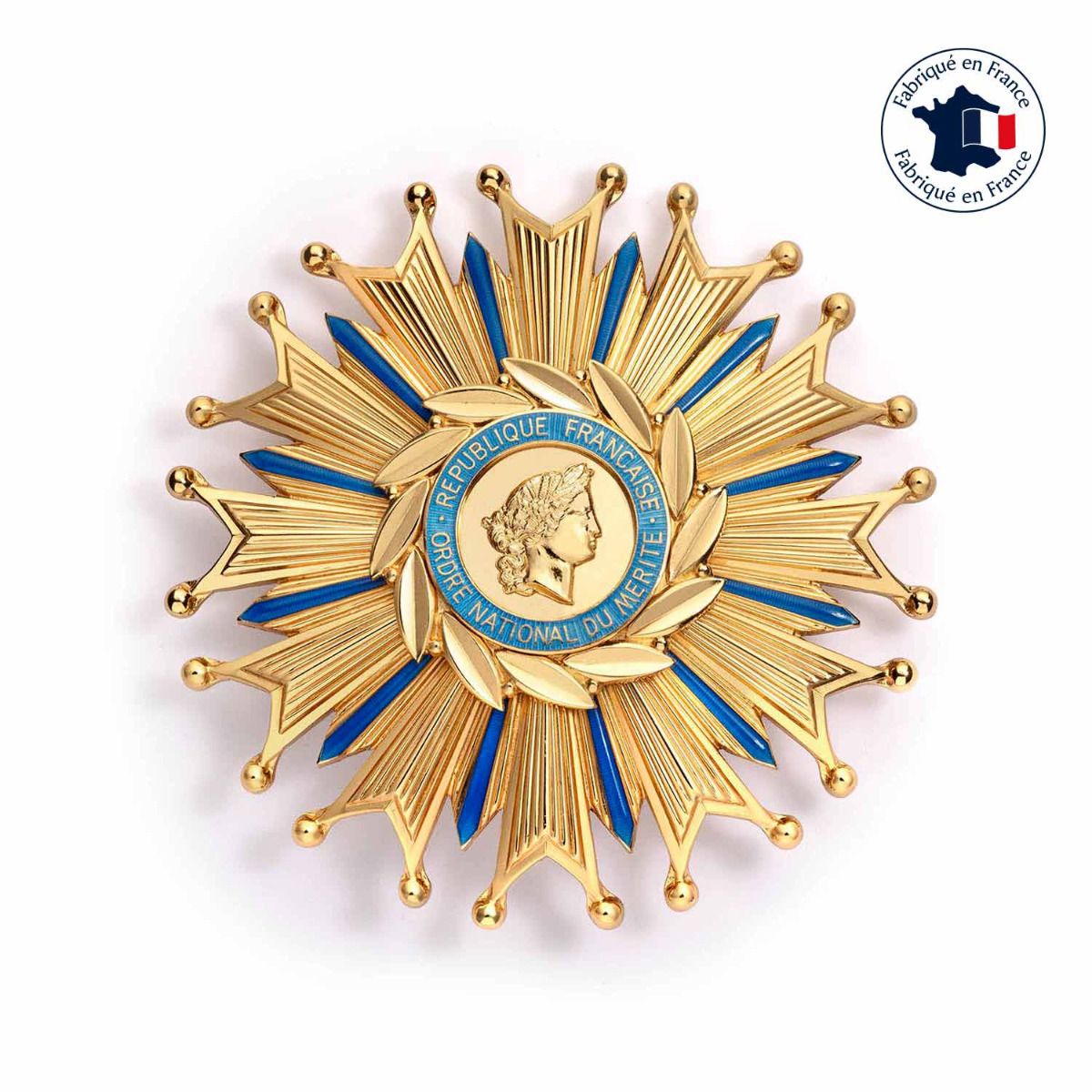 plaque grand croix de l'ordre national du mérite fabriquée en France