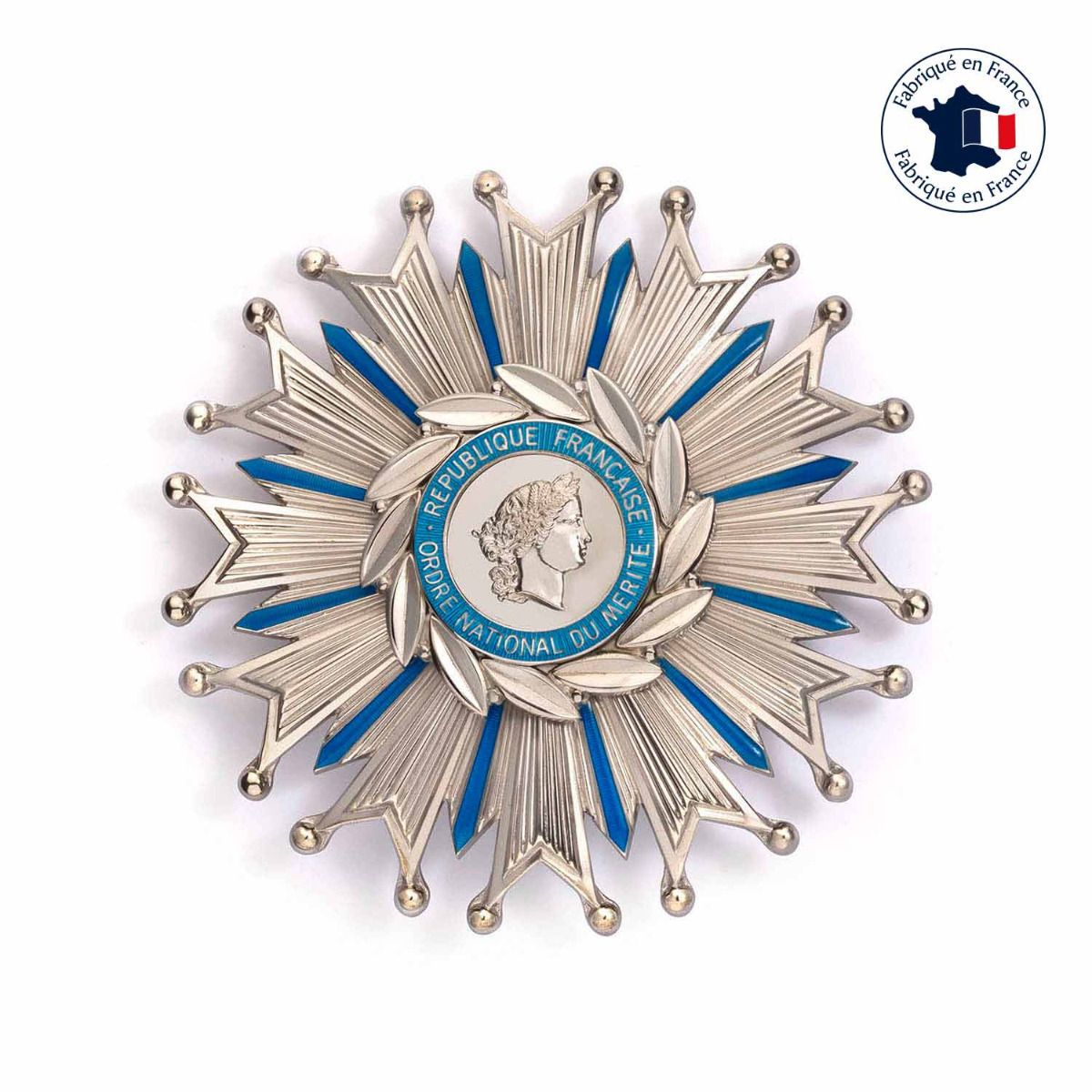 plaque grand officier de l'ordre national du mérite fabriquée en France