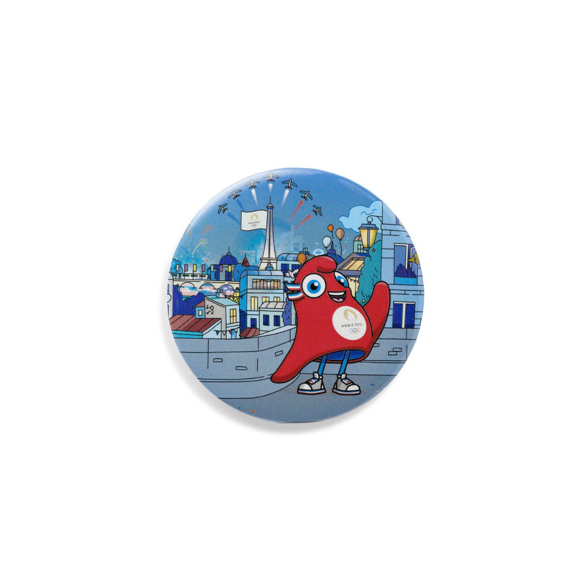 Magnet JO 2024 - Mascotte Bienvenue Décor en aluminium