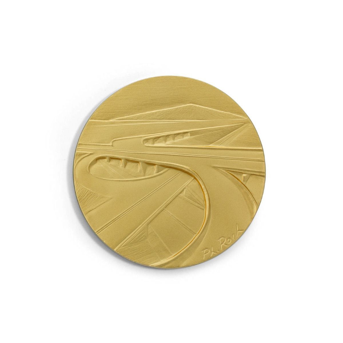 médaille autoroute dorée 
