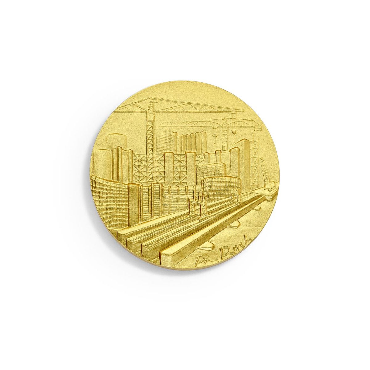 médaille les grands travaux dorée