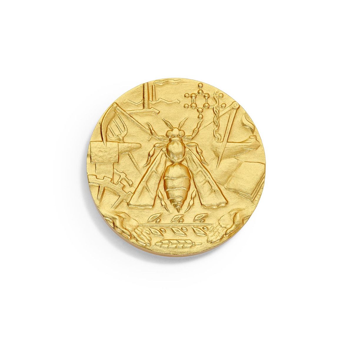 médaille labeur en bronze doré