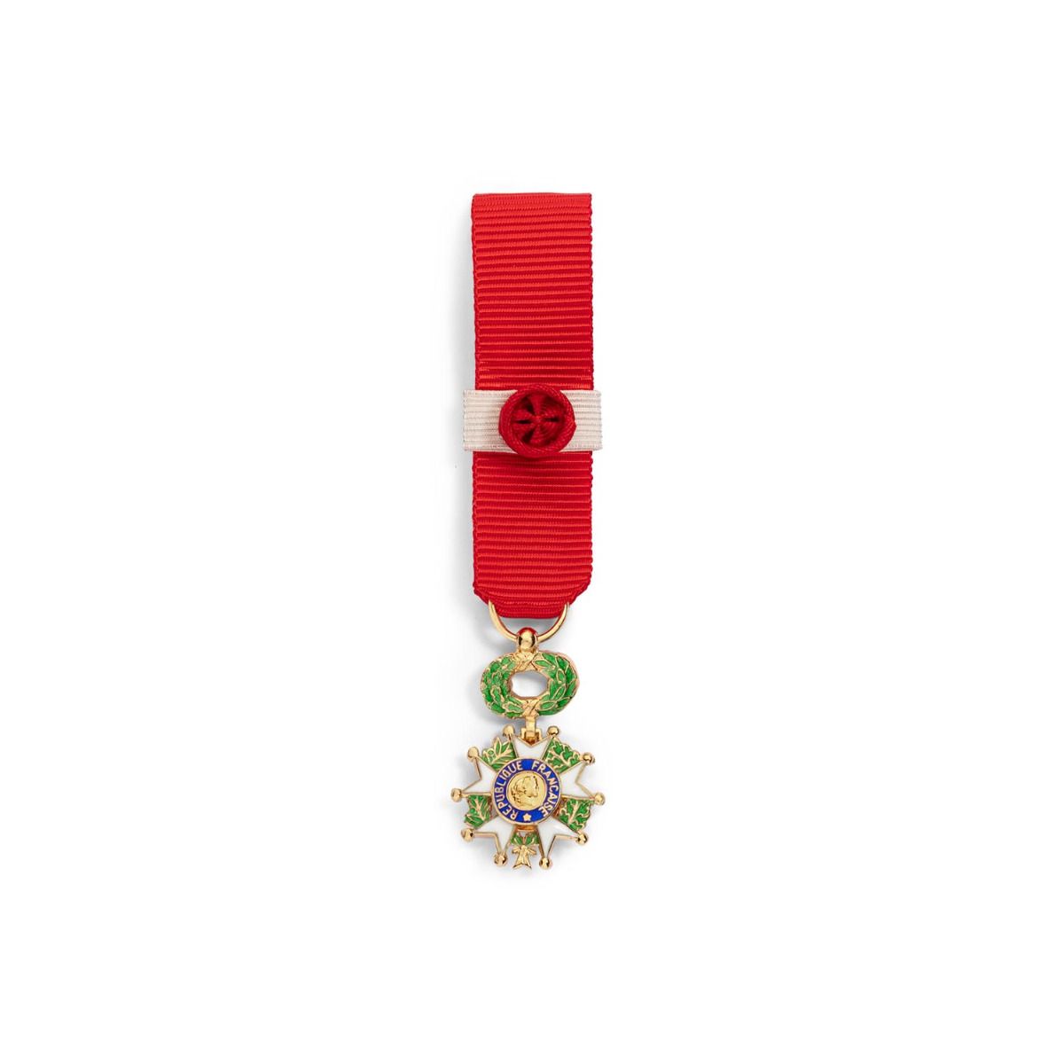 Miniature de la Légion d'Honneur Commandeur en Argent doré face