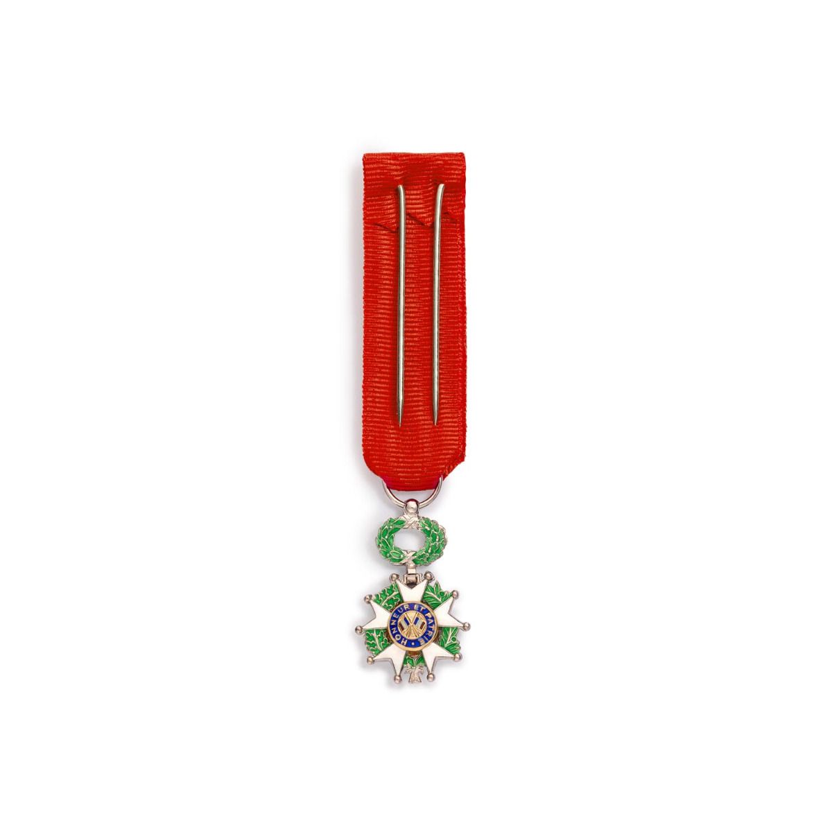 Miniature de la Légion d'Honneur Chevalier en Argent revers