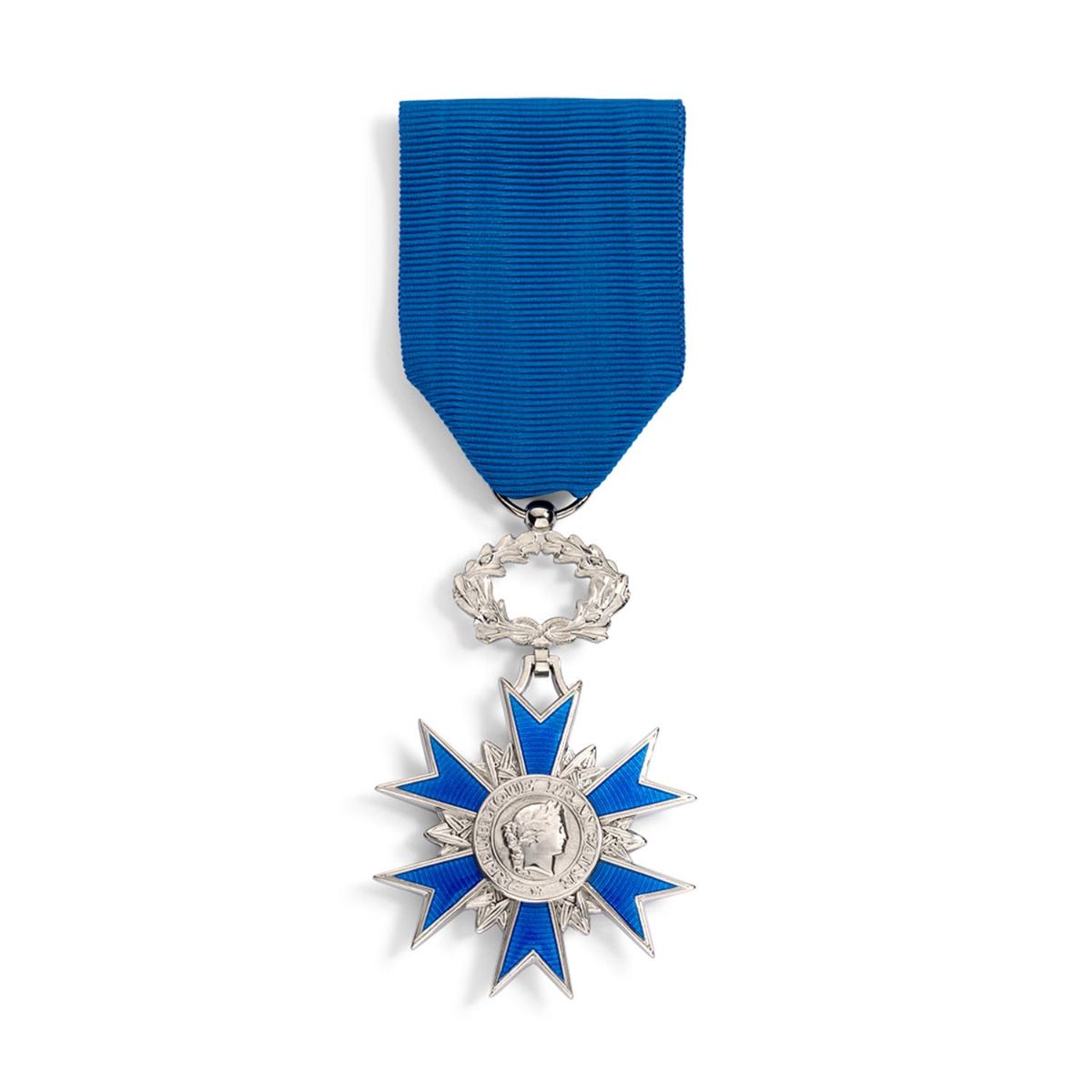 Médaille de l'Ordre National du Mérite pour Chevalier en Argent massif face