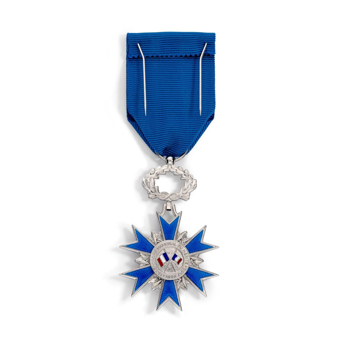 Médaille de l'Ordre National du Mérite pour Chevalier en Argent massif revers