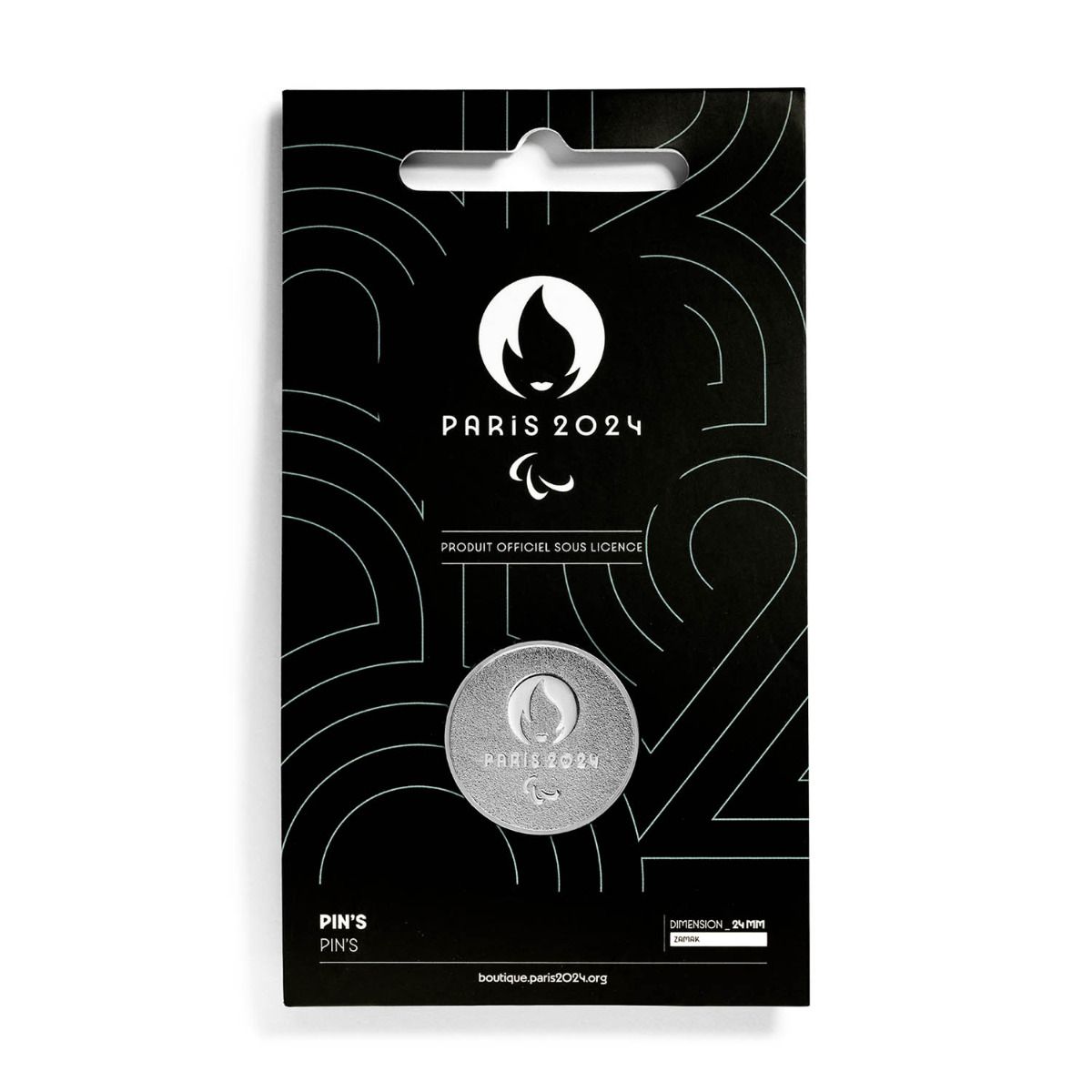 Pin's Para 2024 - Emblème nickelé face