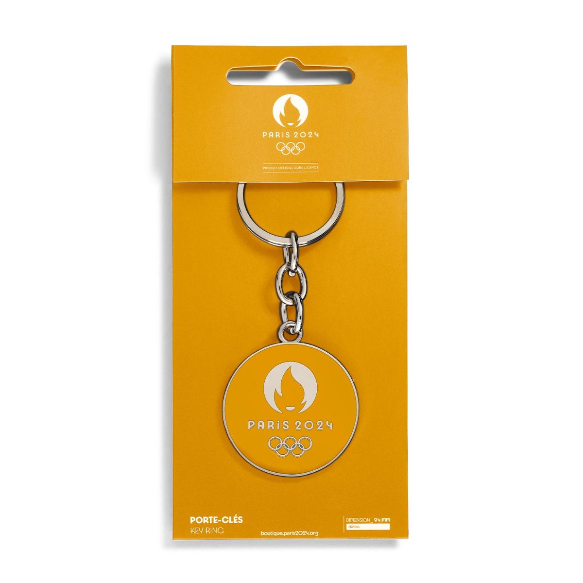 Porte-clés JO 2024 - Emblème orange