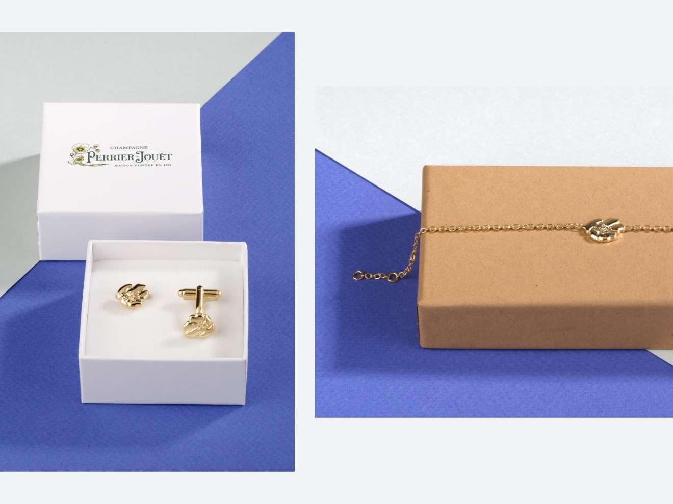 perrier jouet bracelet and cufflinks